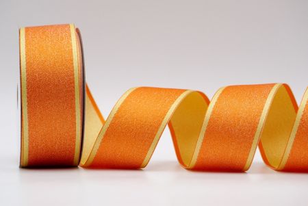 Πορτοκαλί και Κίτρινη Γκλίτερ Κορδέλα Σατέν_K1772-301